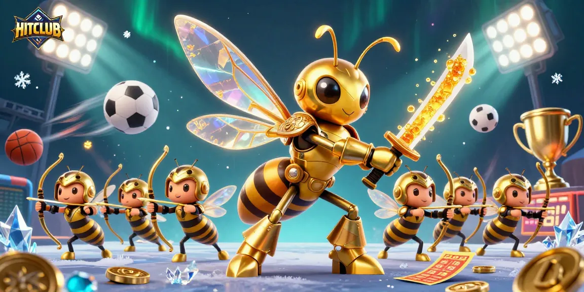 Engage with HITCLUB's unique gaming landscape featuring dynamic sports elements and vivid 3D characters.