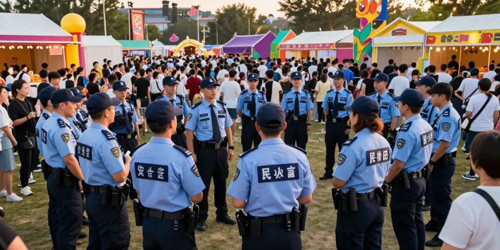 Event Security professionals providing reliable services at a local festival.