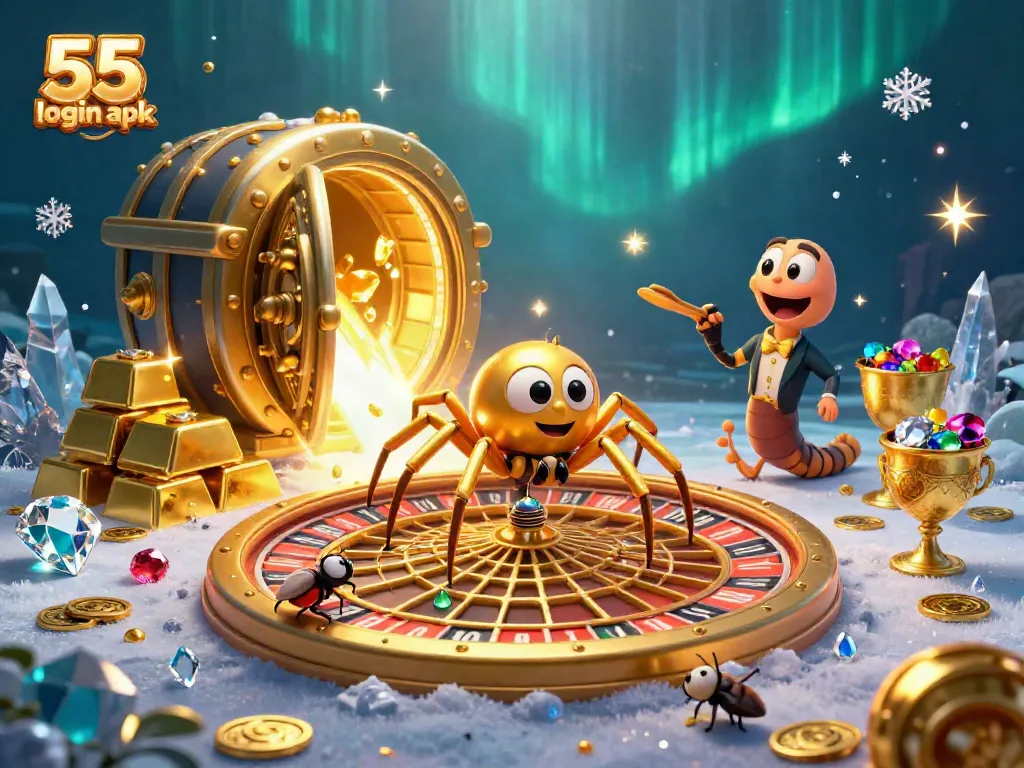 Experience the excitement of 55 club login apk with a colorful, dynamic casino scene featuring thrilling gaming elements.