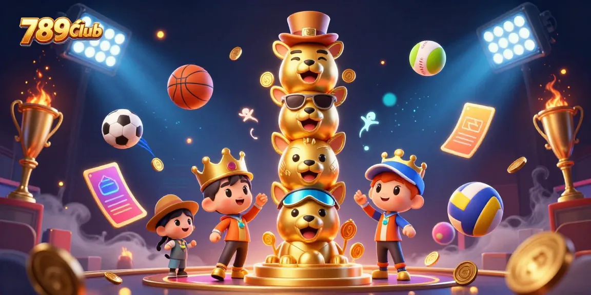 Engage in thrilling games at 789Club with exciting animations and casino elements.