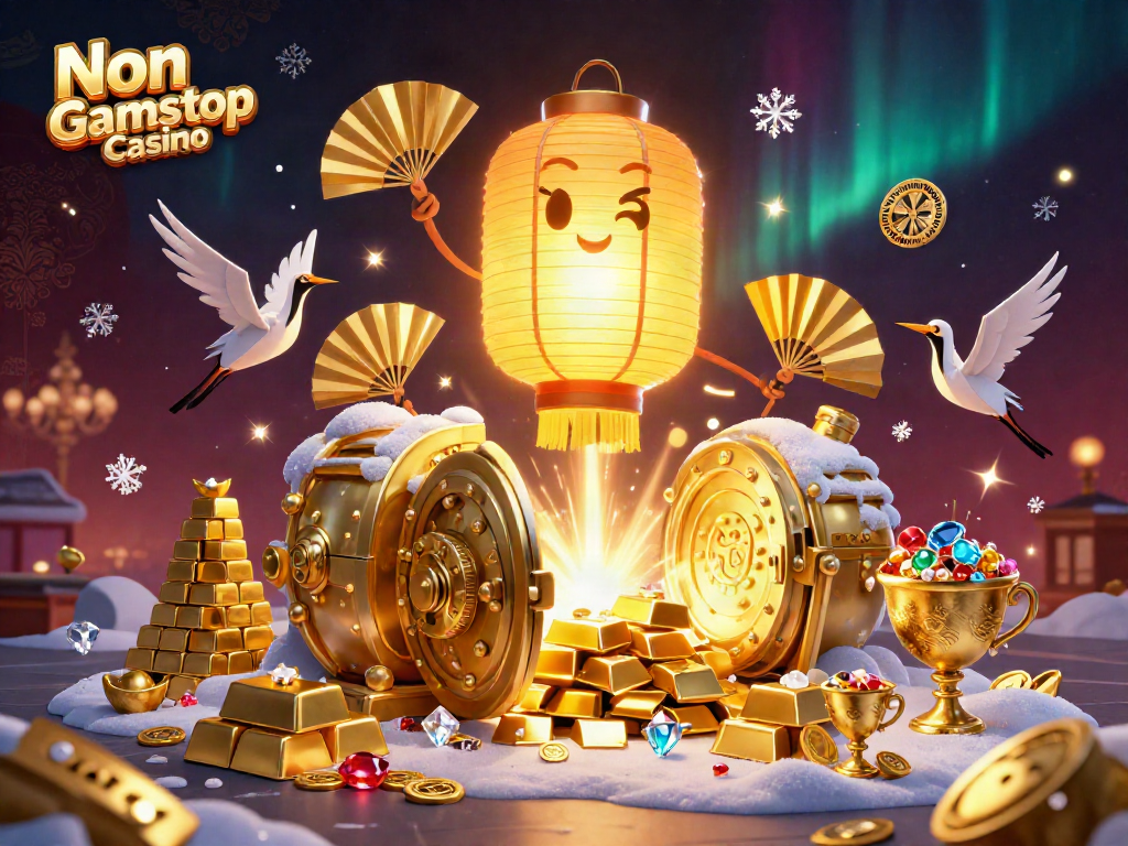 Experience thrilling gameplay at Non Gamstop Casino with vibrant 3D visuals and exciting golden treasures.