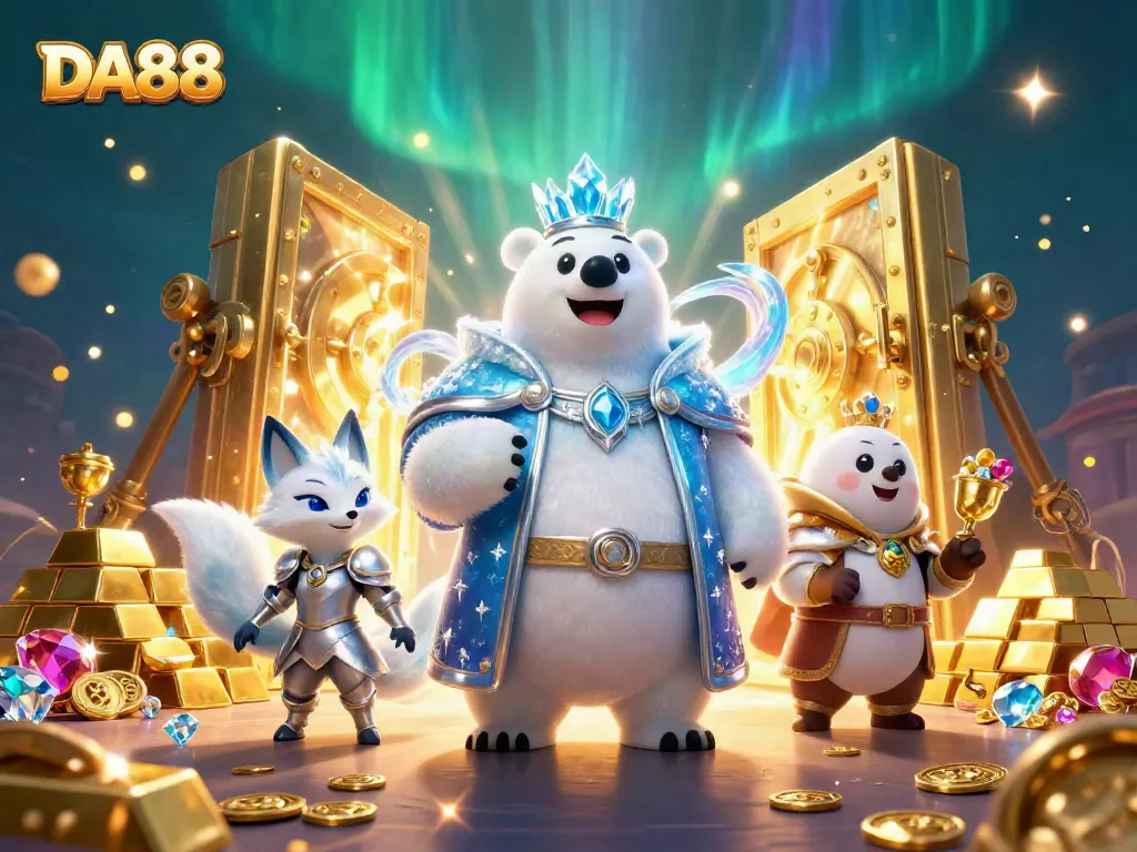 Experience thrilling action with DA88 as the ice king polar bear and snow fox uncover treasure!
