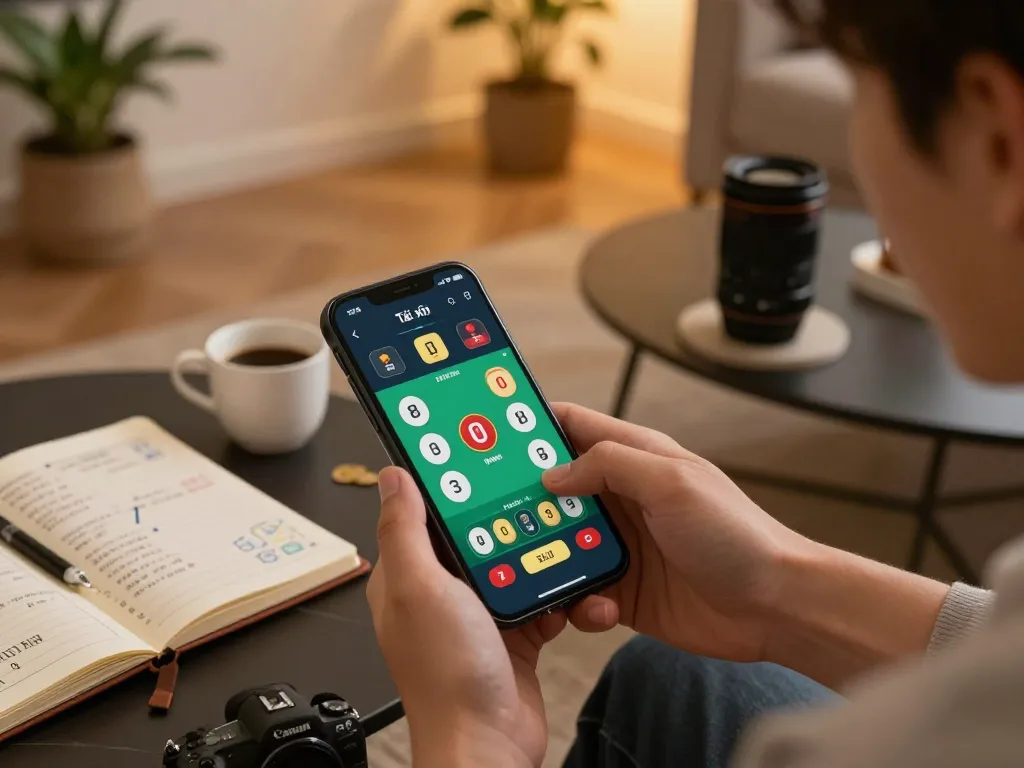 Engaging Tài xỉu online gameplay experience on smartphone, capturing strategic betting moments.