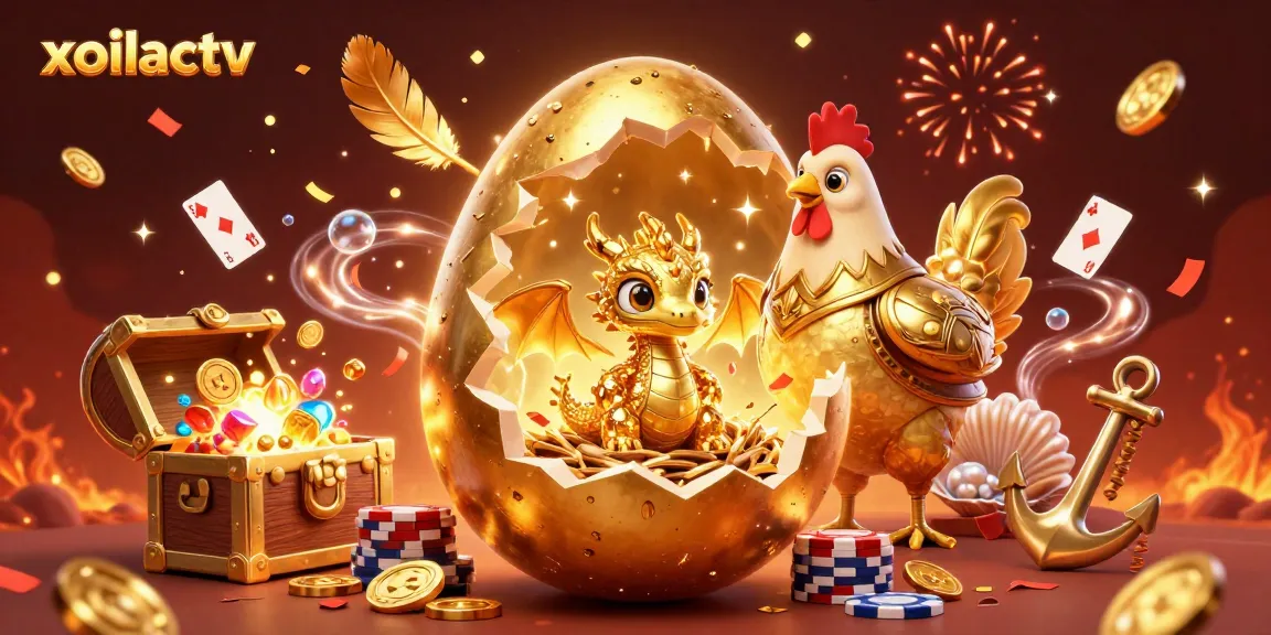 Win with xoilactv as a golden dragon guards poker chips in a vibrant casino scene.