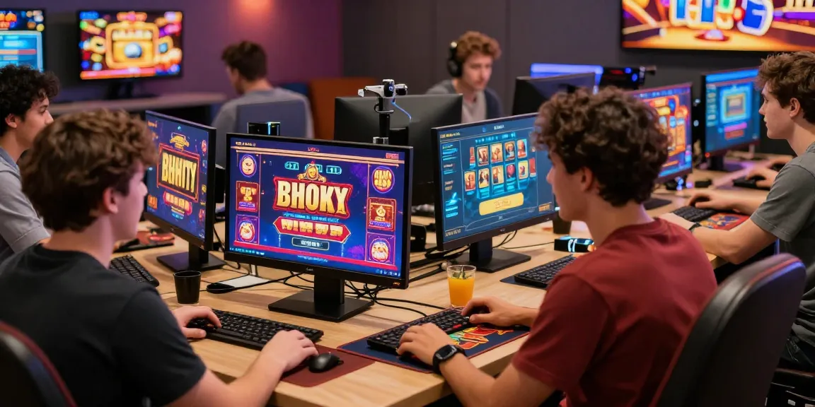 Exciting gaming environment with players enjoying luck8's trusted online services, showcasing community and professional interaction.