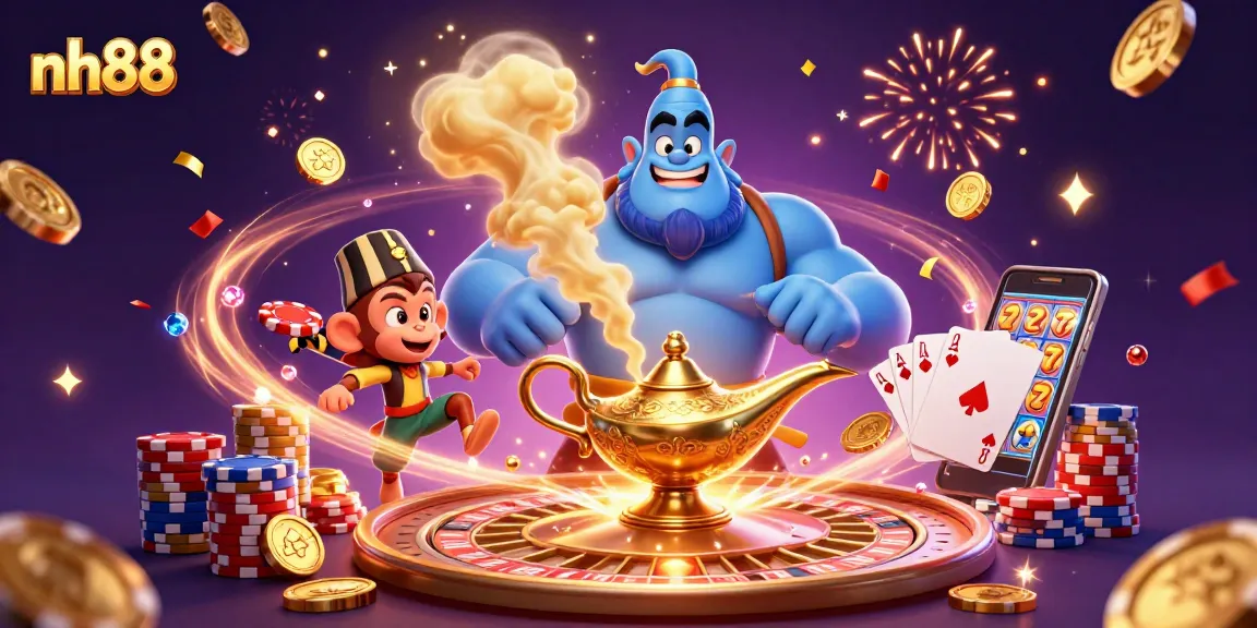 Engage with thrilling games at nh88, featuring vibrant characters and exciting casino elements.