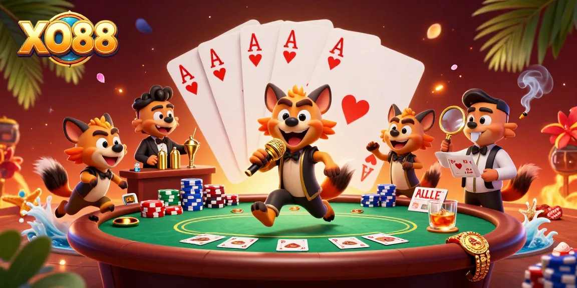 Engage with XO88's thrilling gaming experience in vibrant, lively casino scene.