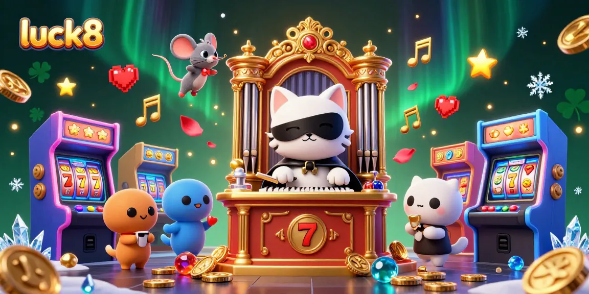 Experience the excitement with luck8 at a vibrant casino scene featuring games and stunning visuals.