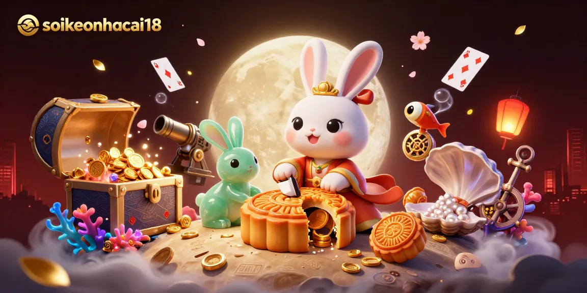 Engage in thrilling betting action with soikeonhacai18's 3D moon-themed casino scene.