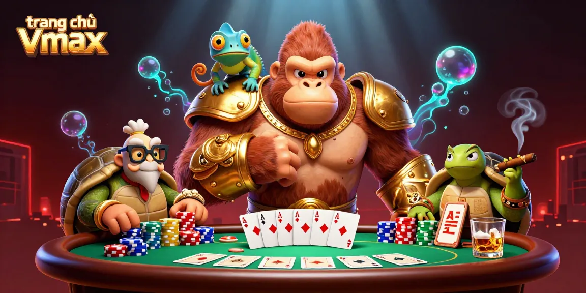 Engage with thrilling activities on trang chủ Vmax, including vibrant poker tables and dynamic game elements.