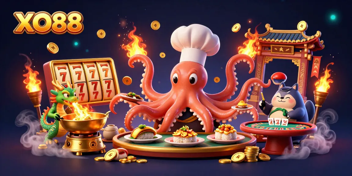 Experience thrilling slots with XO88's vibrant casino scene featuring unique characters and rich gameplay.
